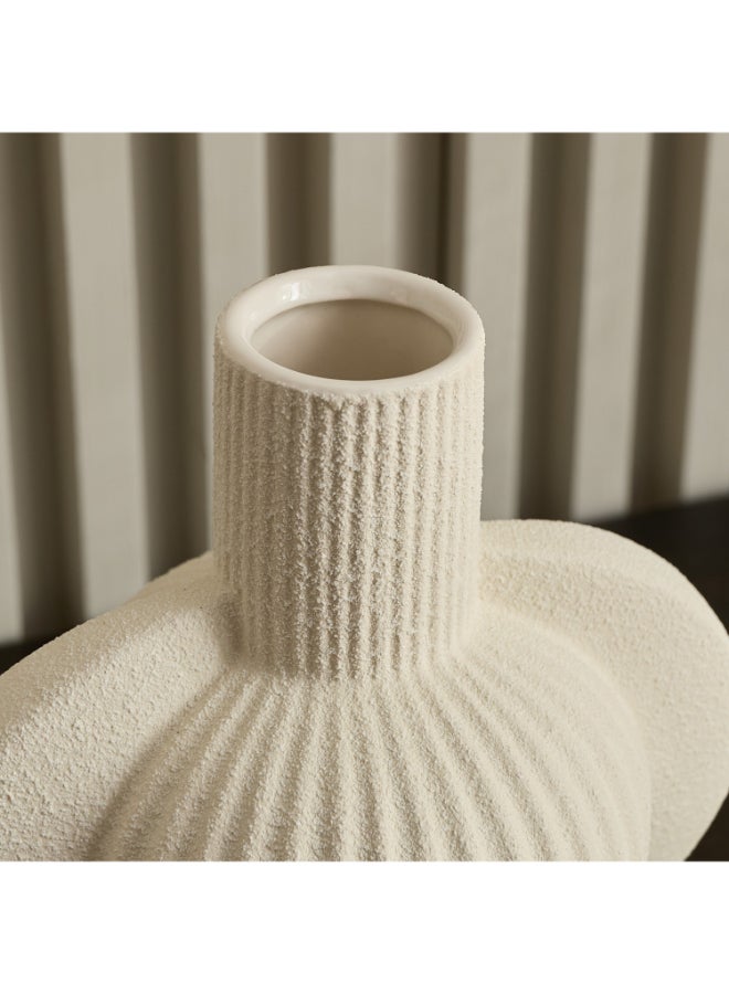 Home Box Alora Decorative Vase - White - 1 Piece - Image 3